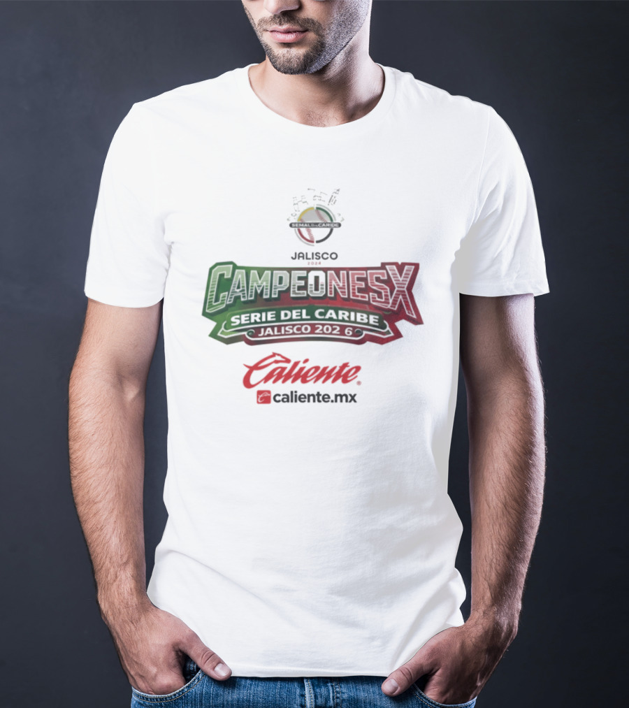 Campeones Serie Del Caribe Jalisco 2026 Caliente.mx T-Shirt