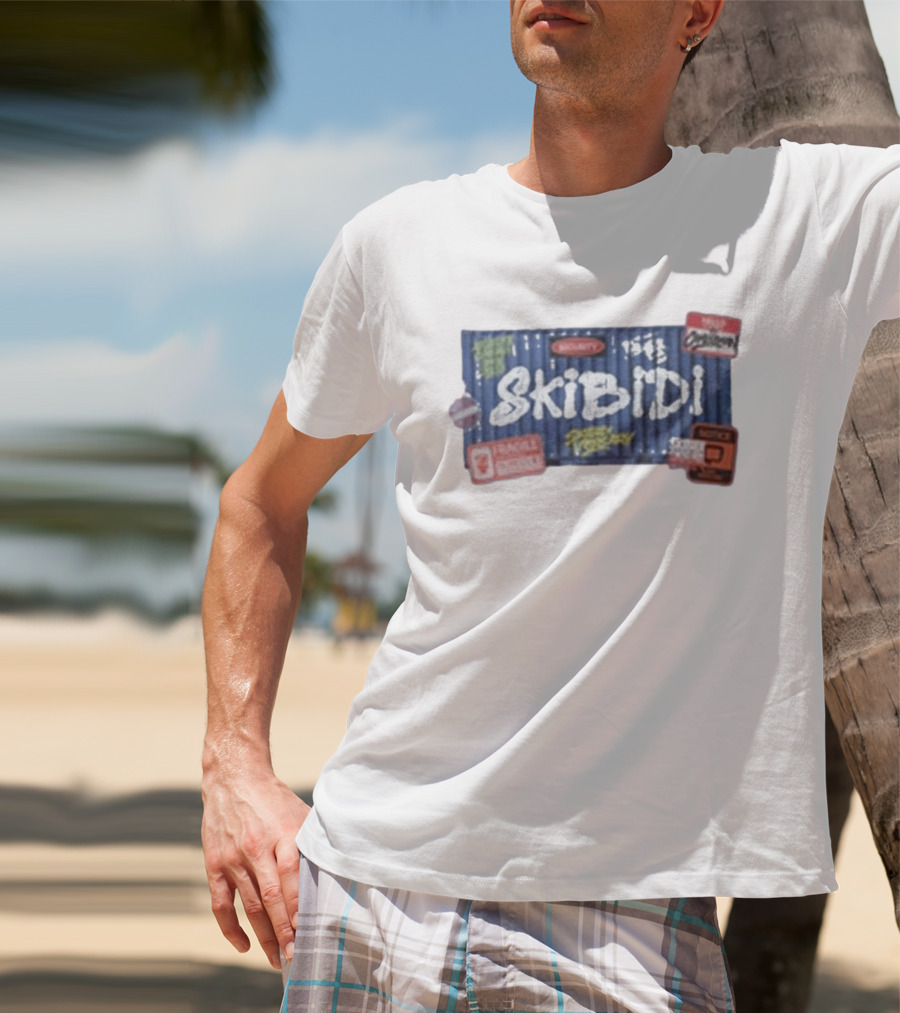 Skibidi Toilet Skibidi Crate Warning Cargo Express 100% Organic T-Shirt