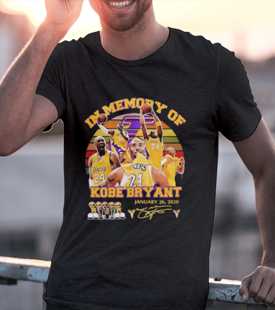 Kobe Bryant Los Angeles Lakers January 26 2020 Memorabilia T-Shirt