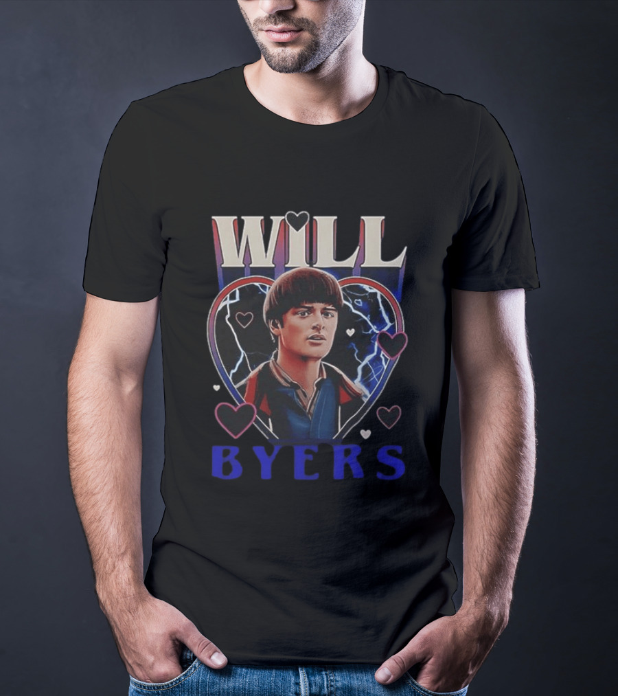 Will Byers Stranger Things Heart Electric T-Shirt