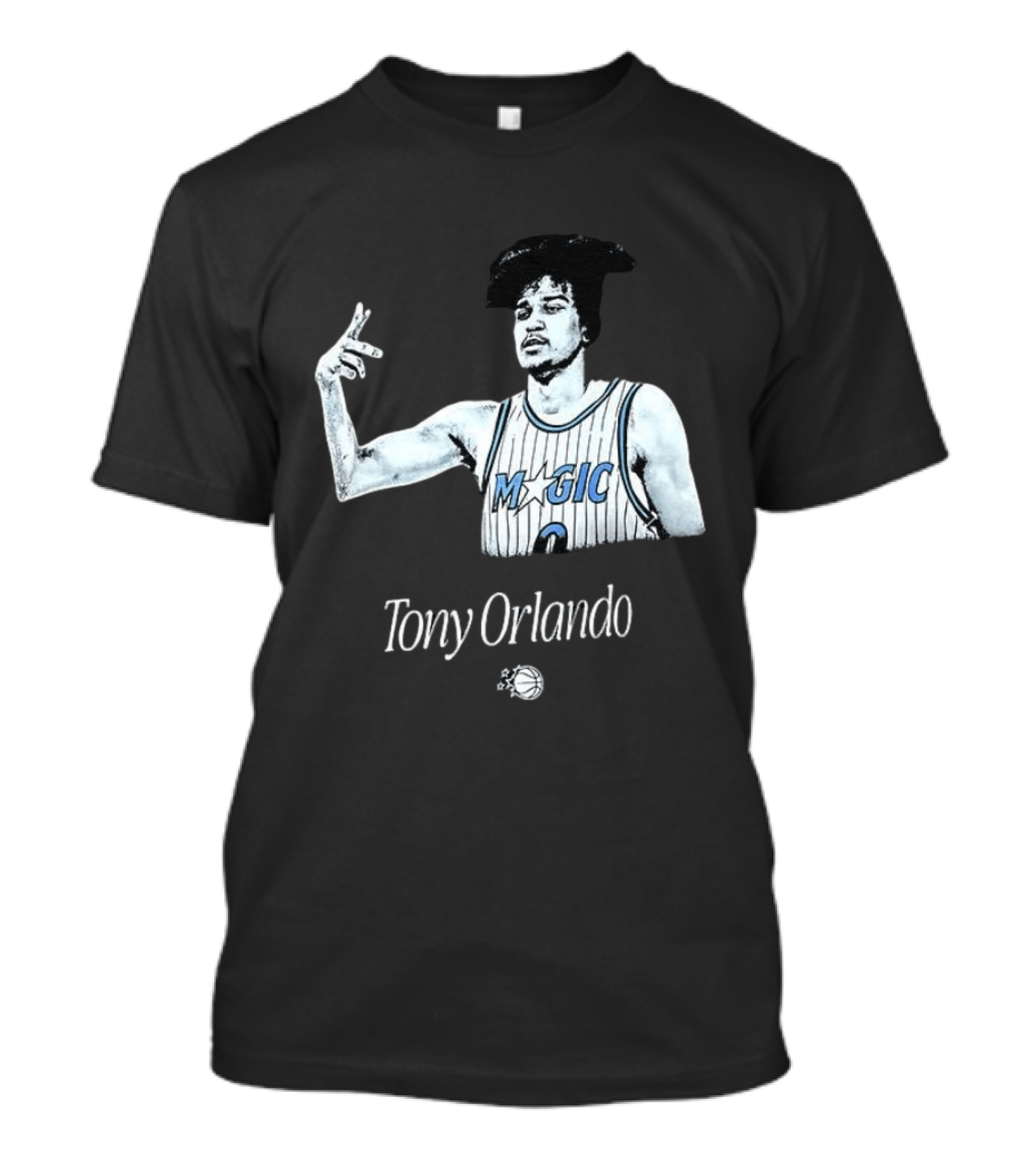 Tony Orlando Magic Basketball Jersey Player And Ball T-Shirt