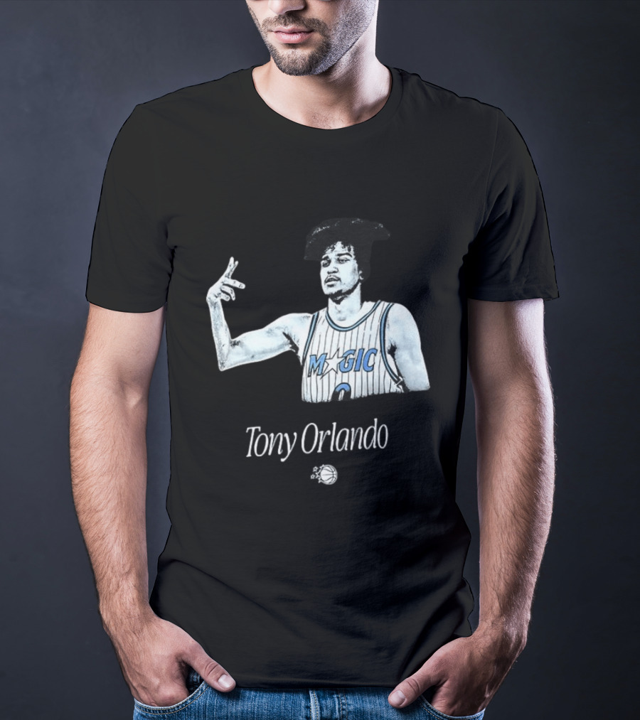 Tony Orlando Magic Basketball Jersey Player And Ball T-Shirt