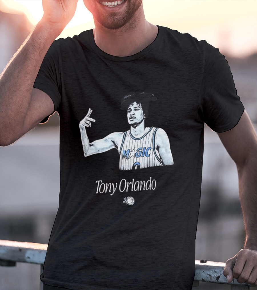 Tony Orlando Magic Basketball Jersey Player And Ball T-Shirt