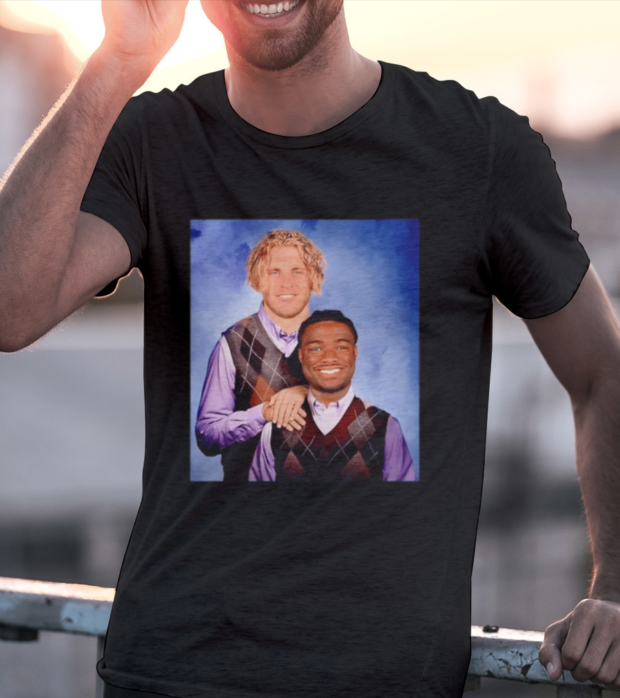 Cooper Kupp Jalen Milroe Step Brothers Comedy Parody Sweater Vest Collage T-Shirt