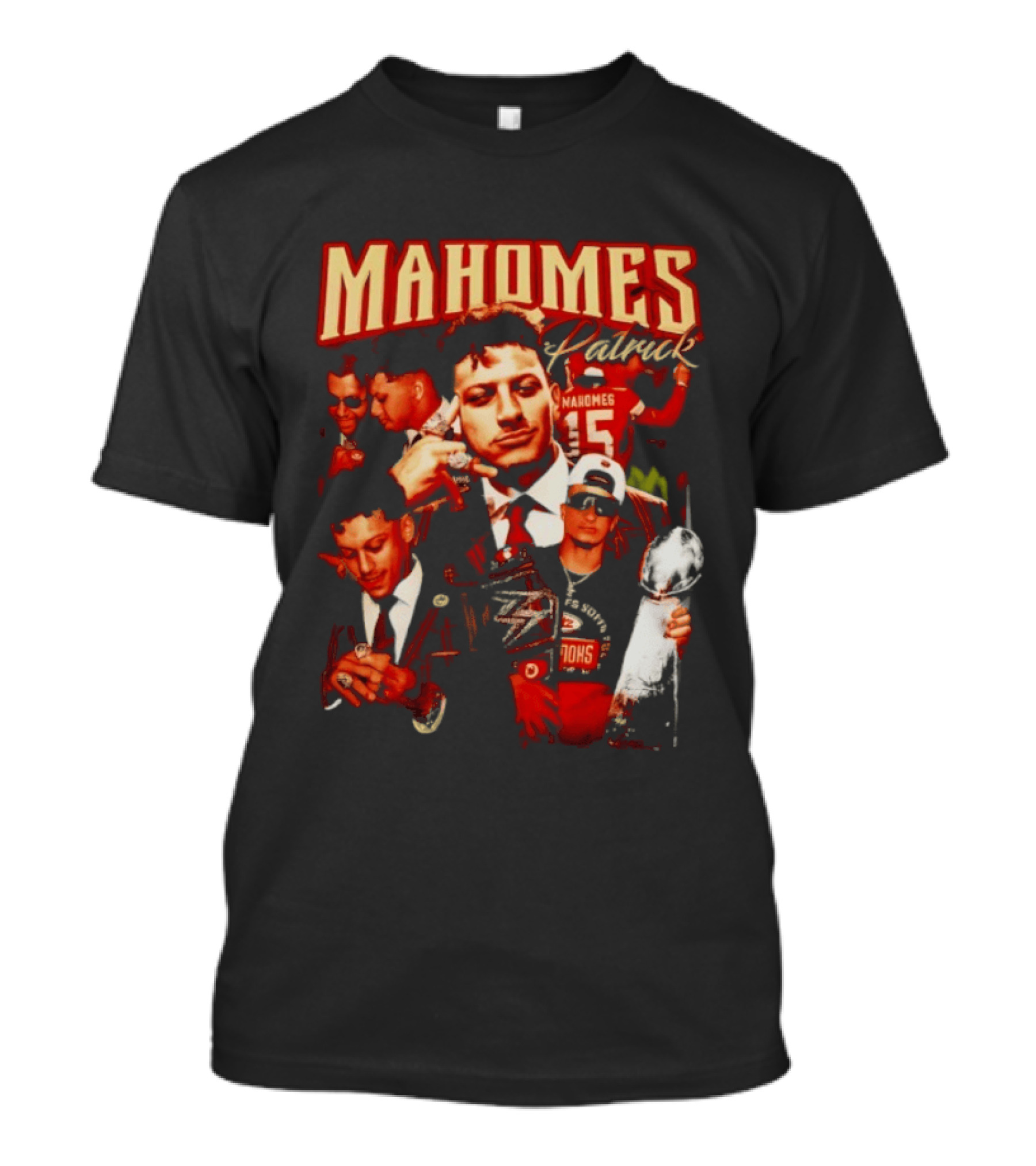 Mahomes 90s Retro Style Football Champion T-Shirt