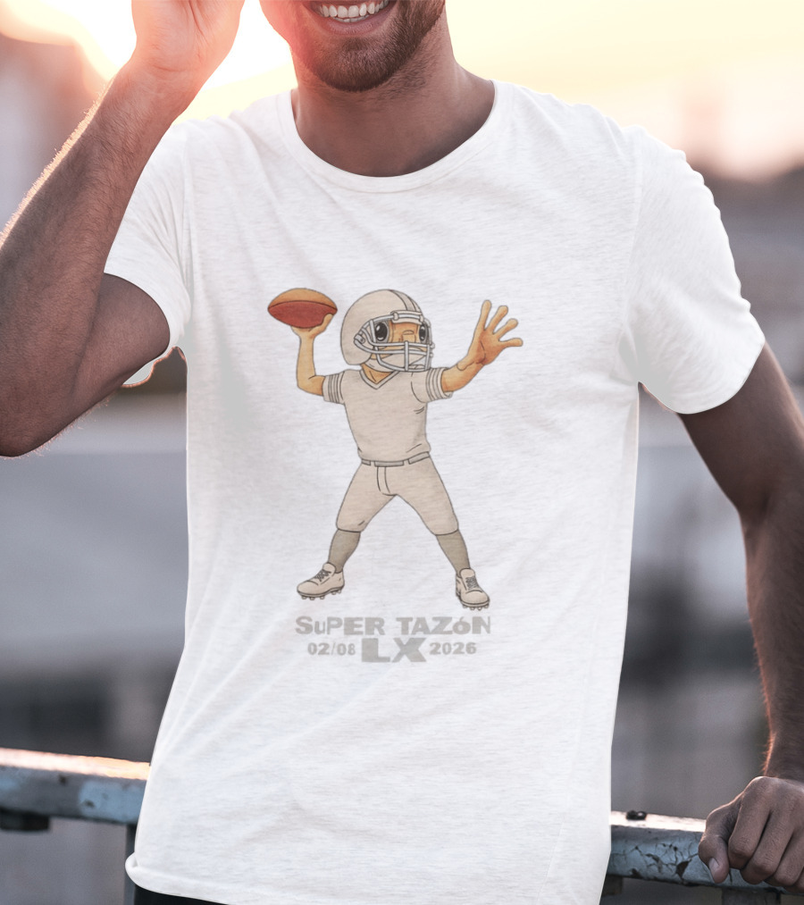 Bad Bunny X Super Tazon Football Quarterback Anime T-Shirt