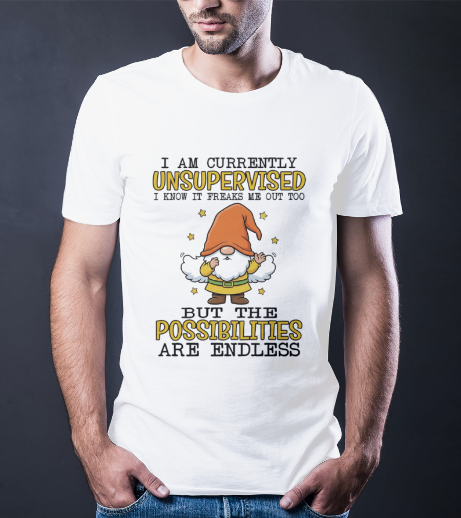 Gnome Unsupervised Adventure Endless Possibilities T-Shirt