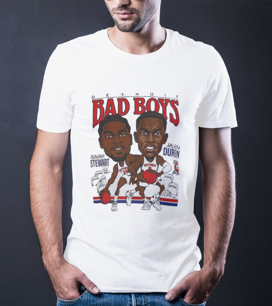 Isaiah Stewart Jalen Duren Detroit Pistons Bad Boys Basketball T-Shirt
