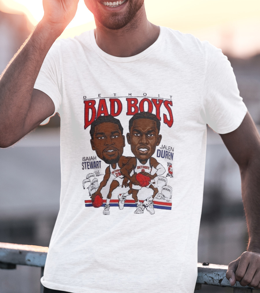 Isaiah Stewart Jalen Duren Detroit Pistons Bad Boys Basketball T-Shirt