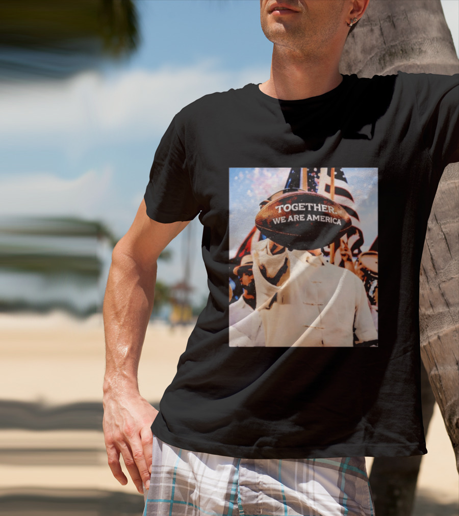 Together We Are America Bad Bunny Football T-Shirt