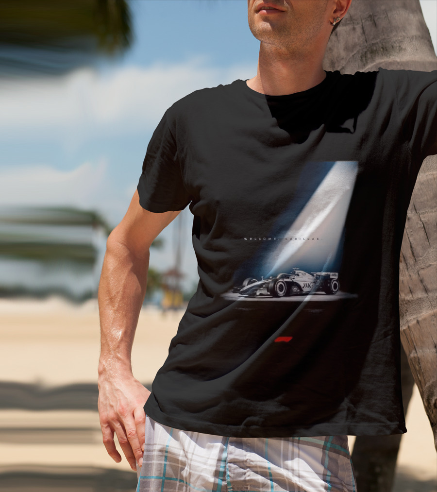 Welcome Cadillac F1 Team Formula 1 Racing Car Spotlight T-Shirt