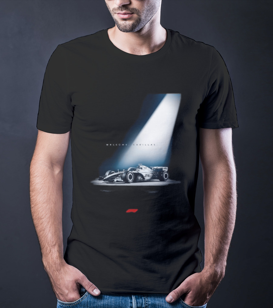 Welcome Cadillac F1 Team Formula 1 Racing Car Spotlight T-Shirt