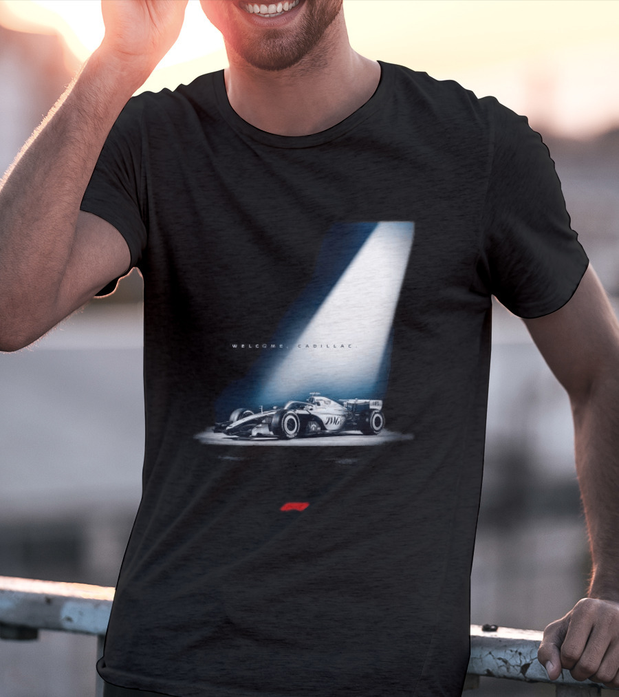 Welcome Cadillac F1 Team Formula 1 Racing Car Spotlight T-Shirt
