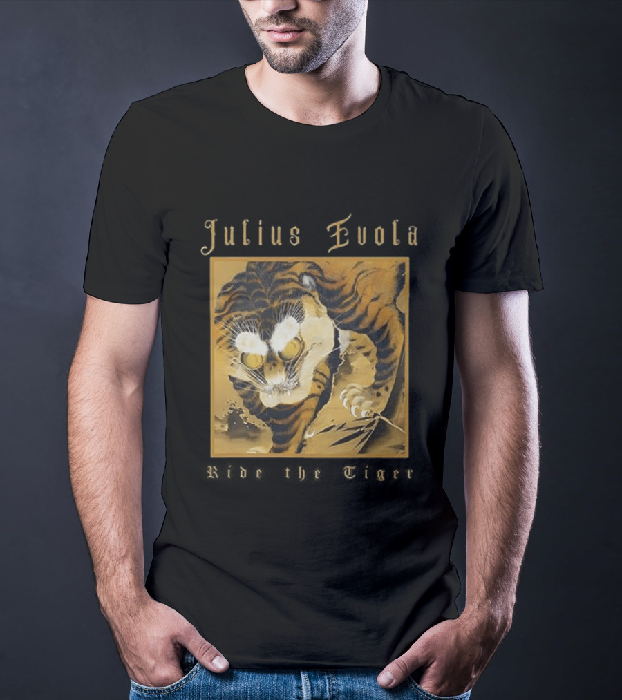 Julius Evola Ride The Tigers Fierce Golden Tiger T-Shirt