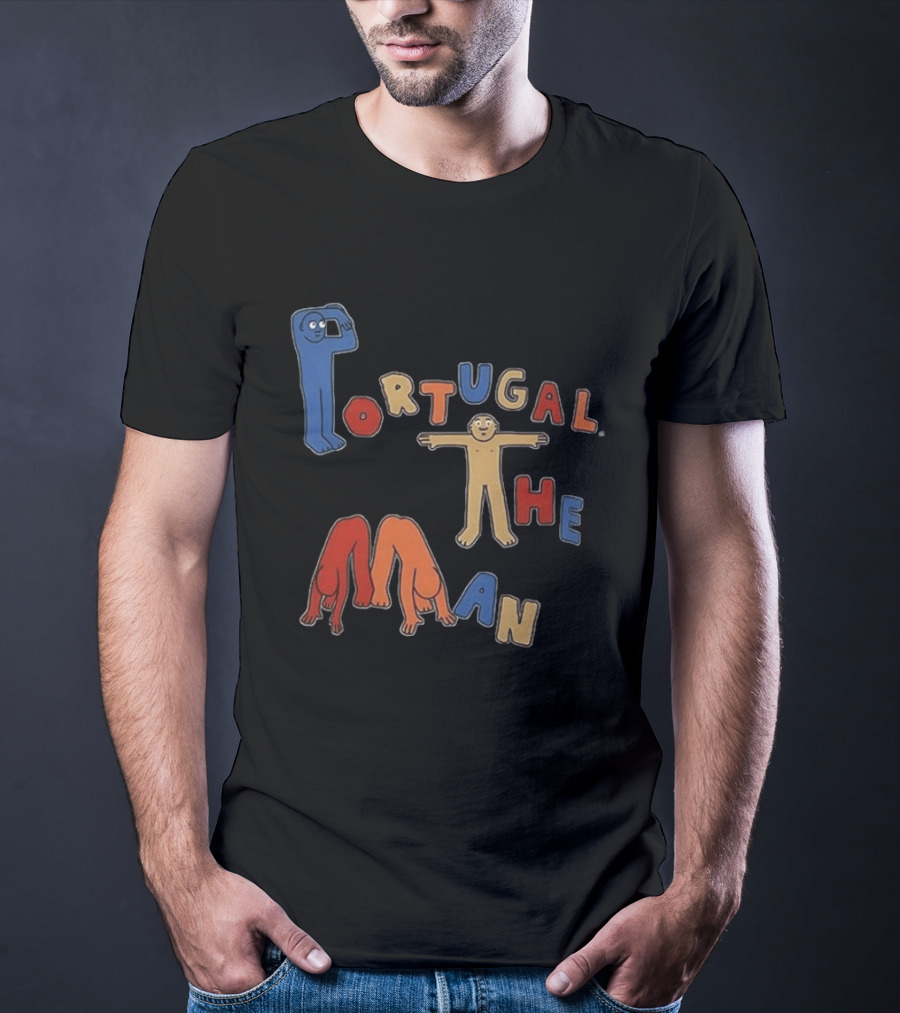 Portugal The Man Colorful Figures Playful Lettering T-Shirt