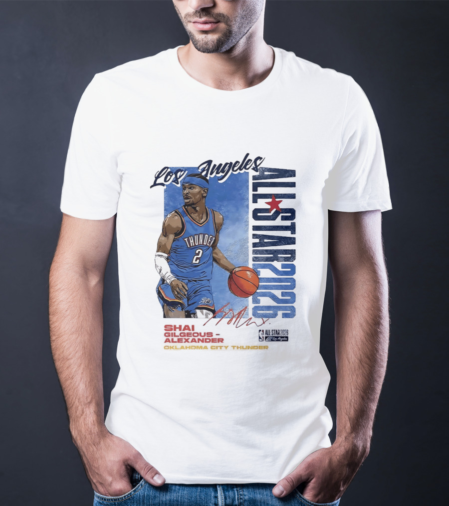 Los Angeles All Star 2026 Shai Gilgeous Alexander Oklahoma City Thunder T-Shirt