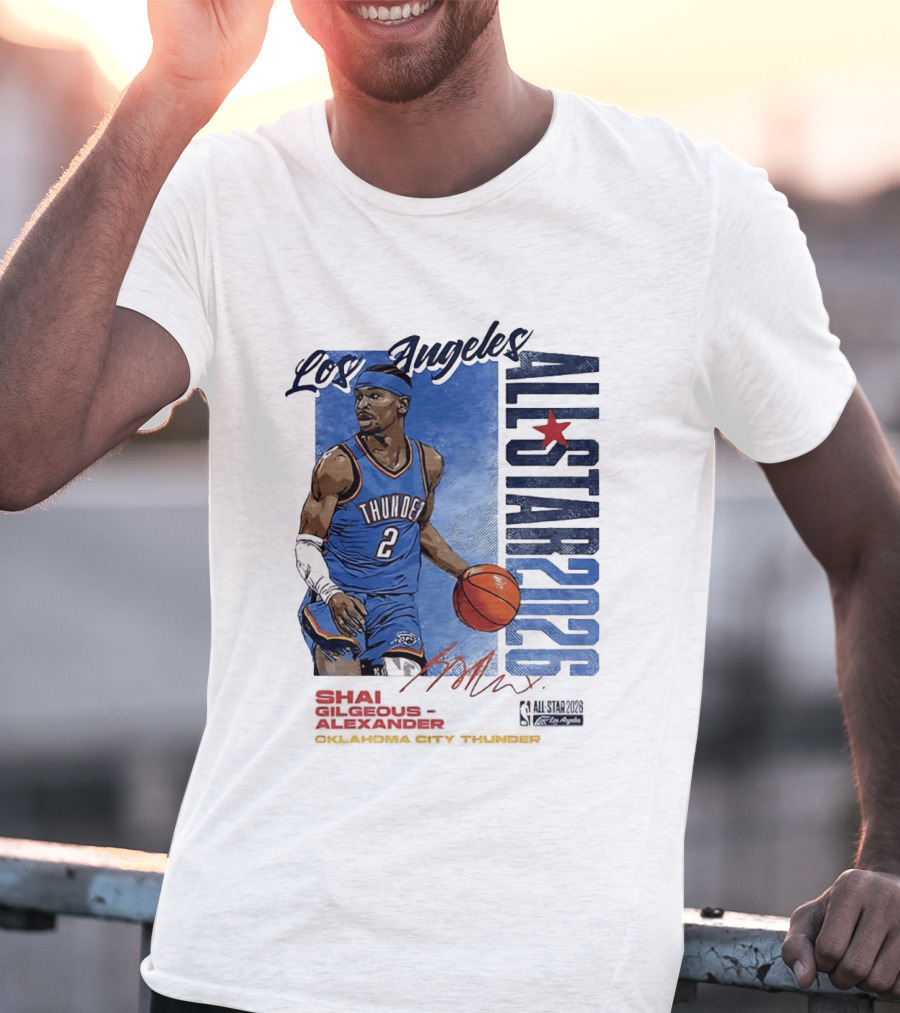 Los Angeles All Star 2026 Shai Gilgeous Alexander Oklahoma City Thunder T-Shirt