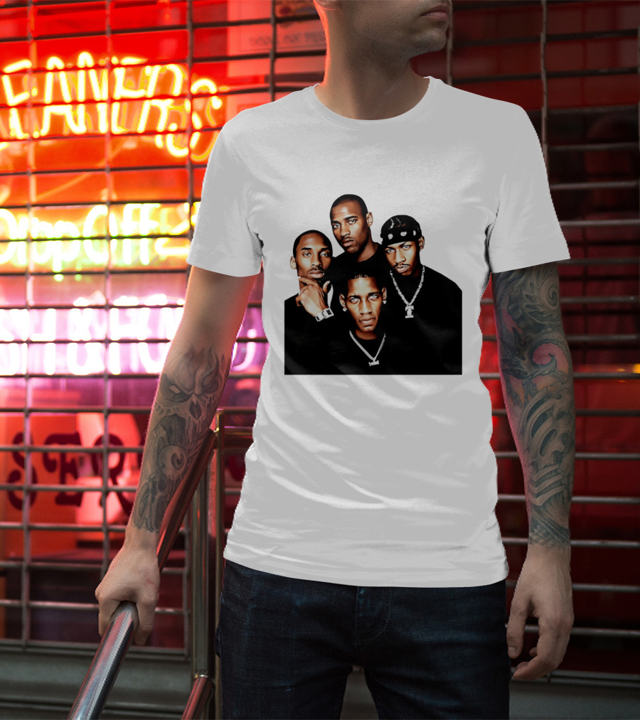 Kobe Iverson Mac Carter Basketball Legends Iconic Group T-Shirt