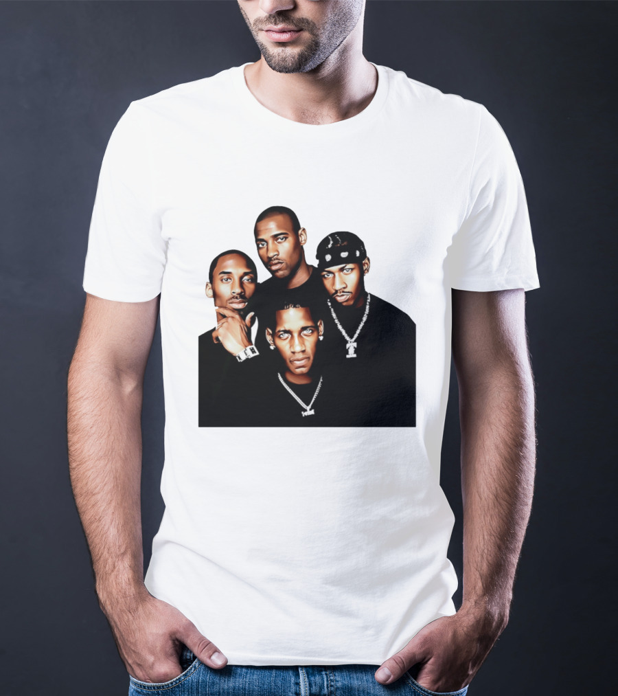 Kobe Iverson Mac Carter Basketball Legends Iconic Group T-Shirt