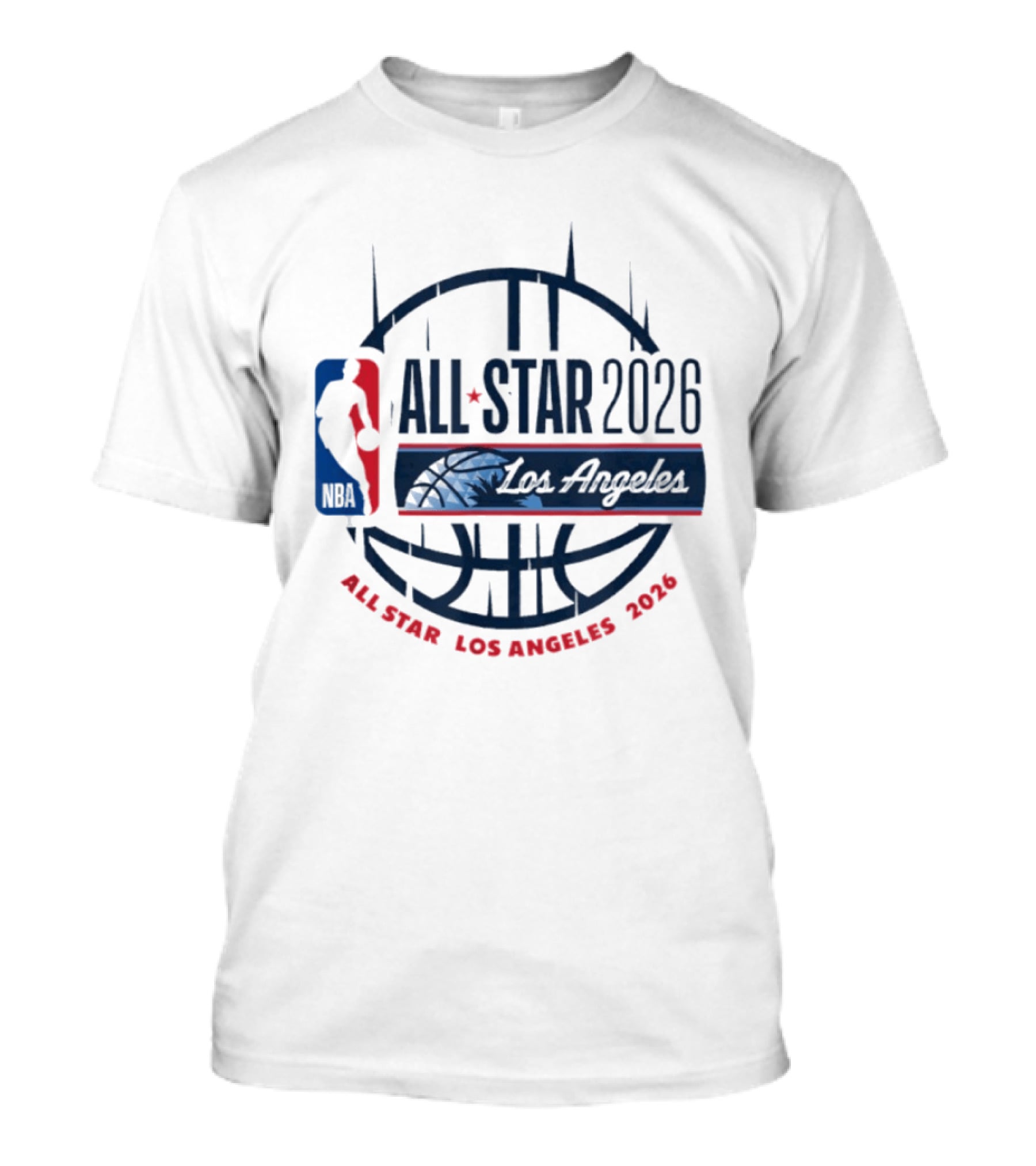 NBA All Star 2026 Los Angeles Basketball Event T-Shirt