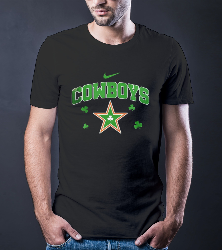 Dallas Cowboys Irish Shamrock Star Clover Nike T-Shirt