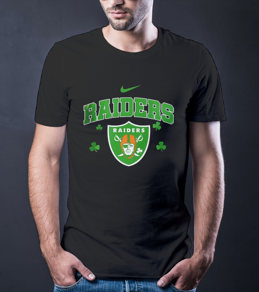 Las Vegas Raiders Irish Witch Soul Shamrock T-Shirt