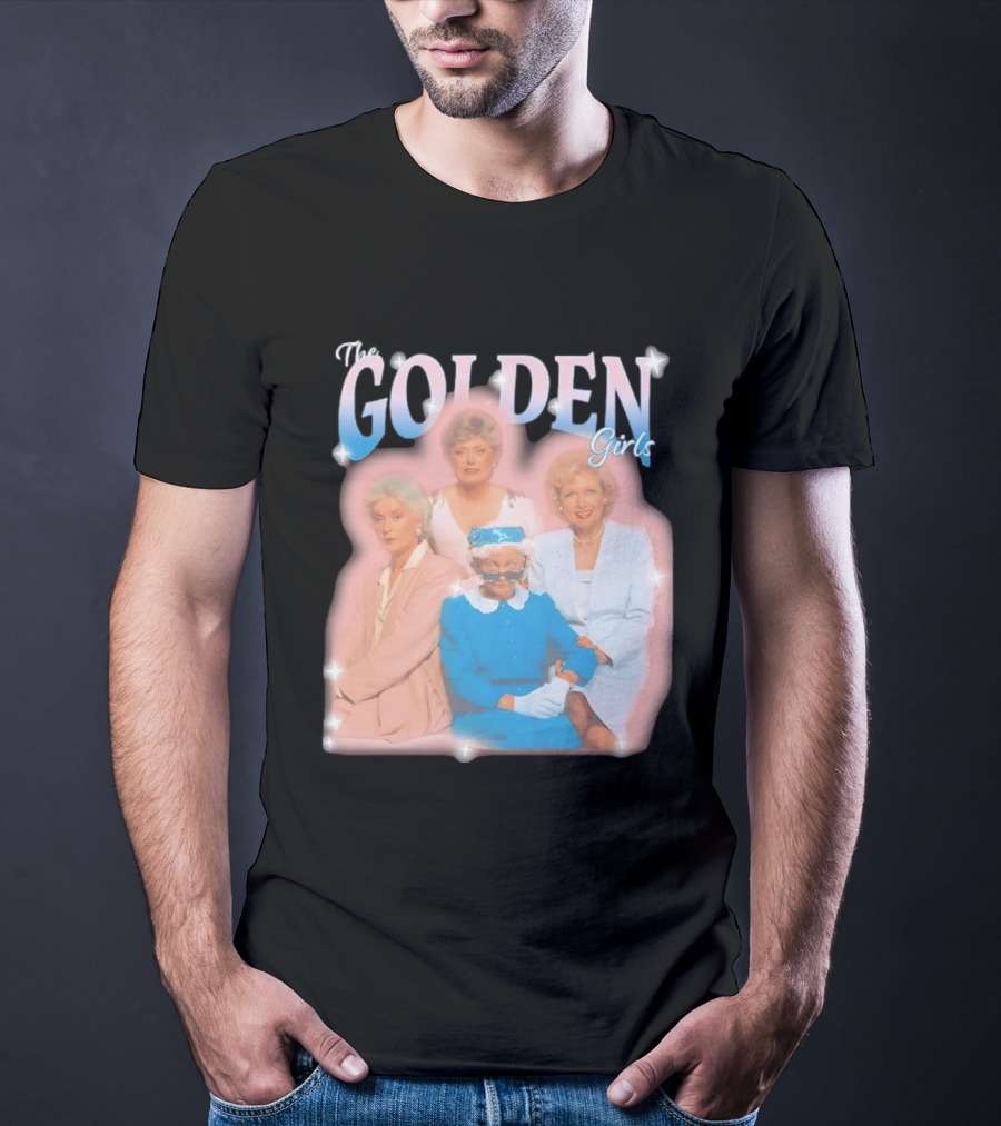 The Golden Girls TV Series Characters With Sparkling Pastel T-Shirt