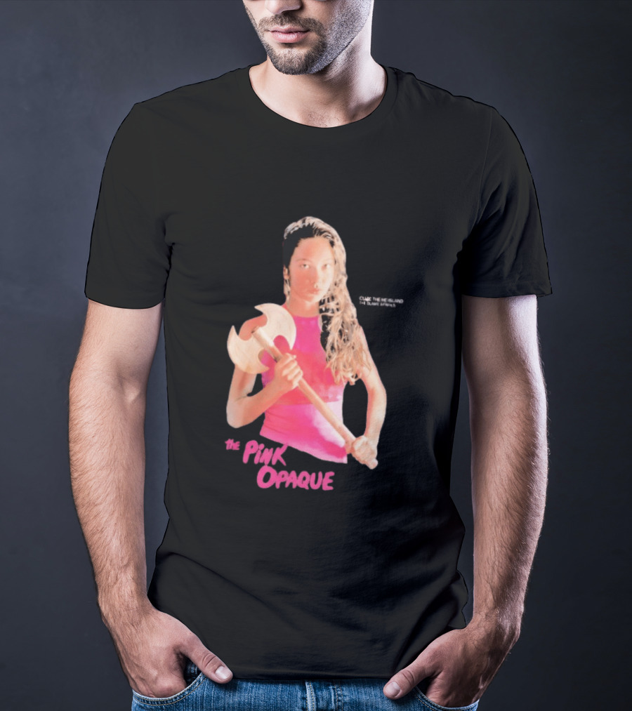 The Pink Opaque Woman Holding Axe T-Shirt