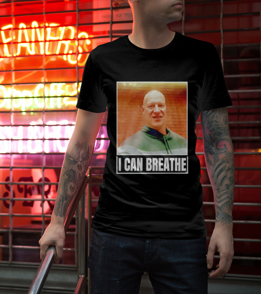 I Can Breathe Text Brick Wall T-Shirt