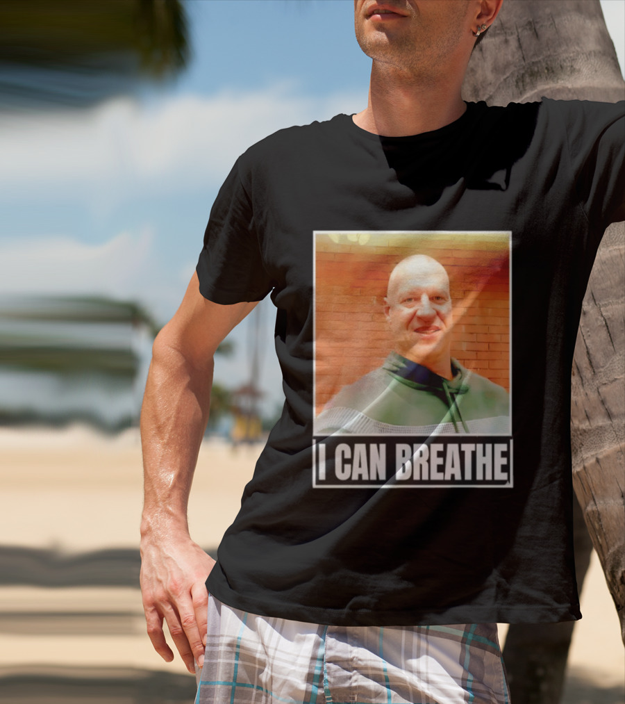 I Can Breathe Text Brick Wall T-Shirt