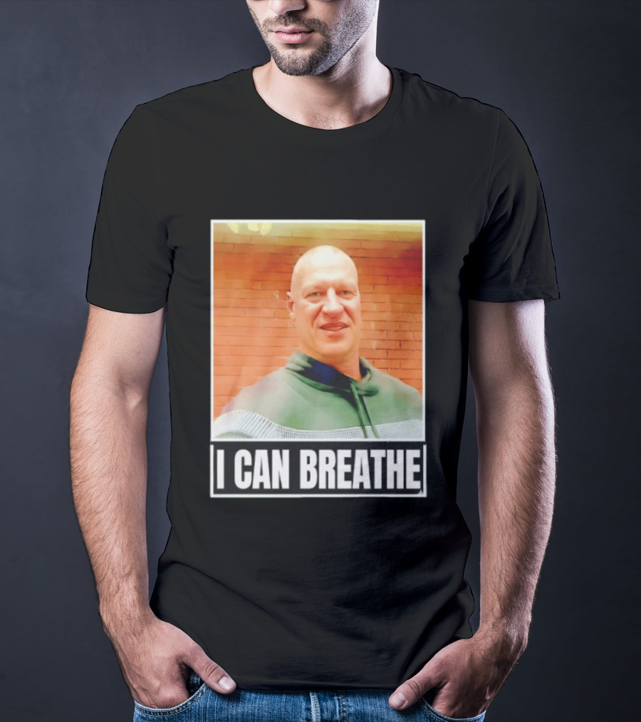 I Can Breathe Text Brick Wall T-Shirt