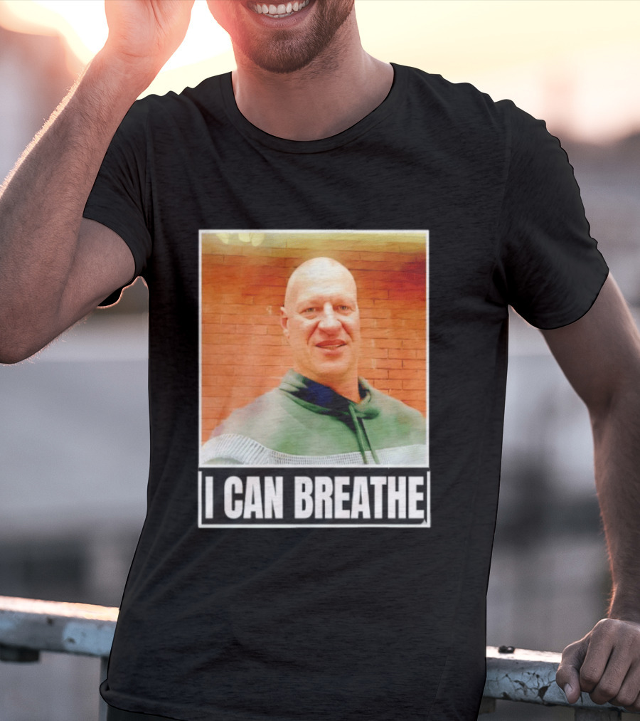 I Can Breathe Text Brick Wall T-Shirt