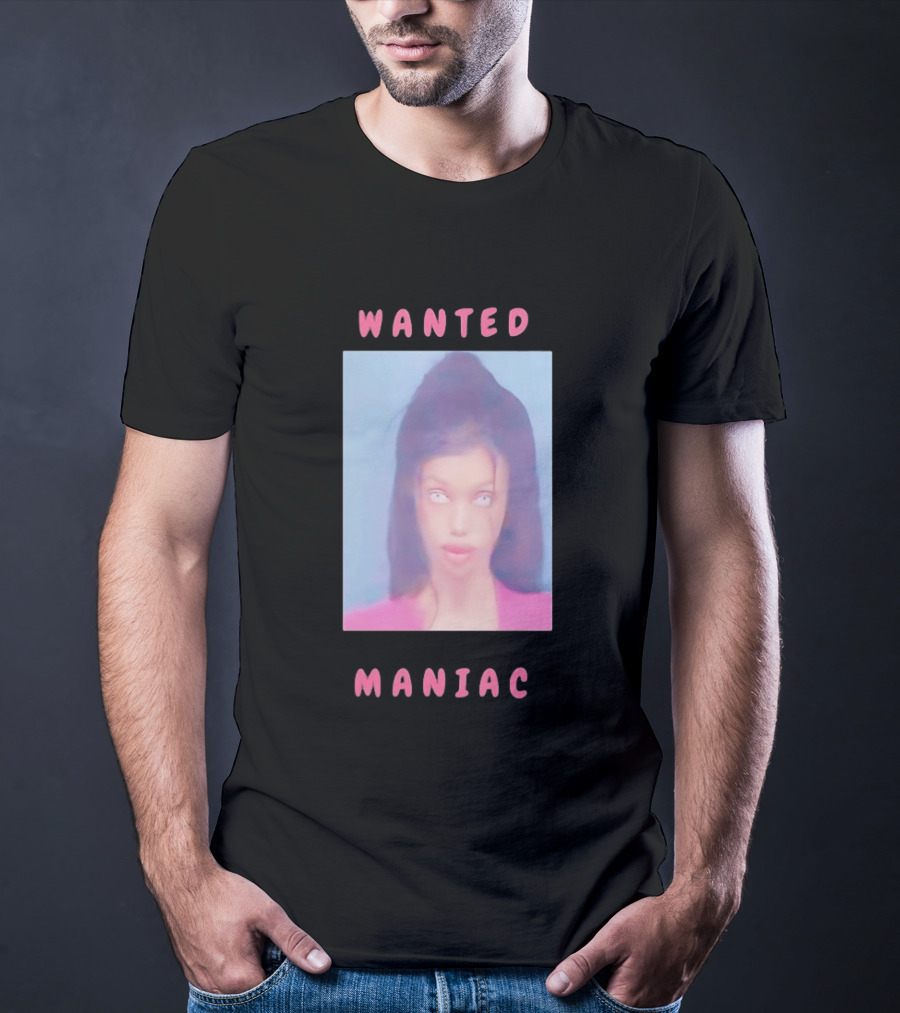 Wanted Maniac 2026 Surreal Doll Aesthetic With Glowing Eyes T-Shirt