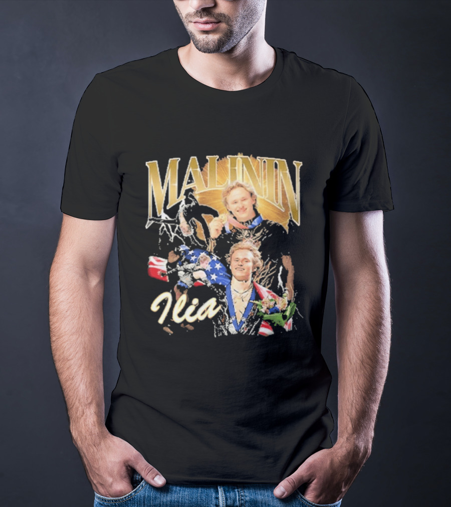 Ilia Malinin Gold Medal Champion Ice Skating T-Shirt