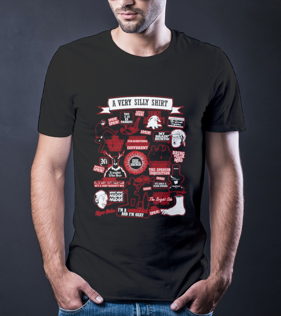 Very Silly This Is An Ex Parrot Spam Spanish Inquisition Bring Out Your Dead T-Shirt