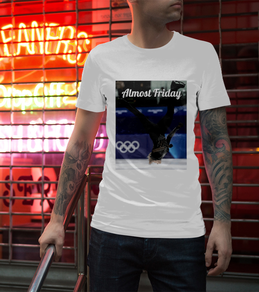 Almost Friday Skating Backflip Olympics Iconic Moment T-Shirt