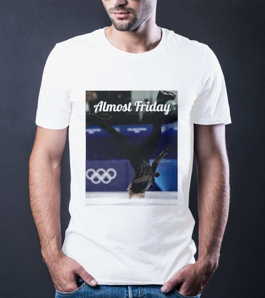 Almost Friday Skating Backflip Olympics Iconic Moment T-Shirt