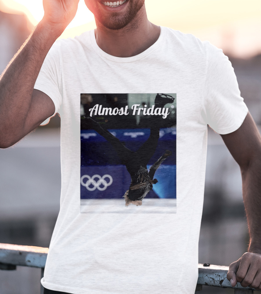 Almost Friday Skating Backflip Olympics Iconic Moment T-Shirt