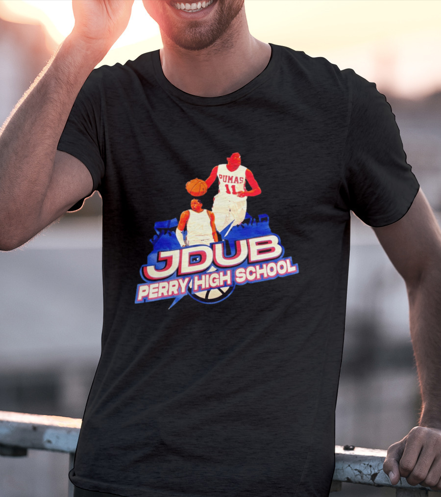 Jdub Perry High School Pumas Basketball T-Shirt