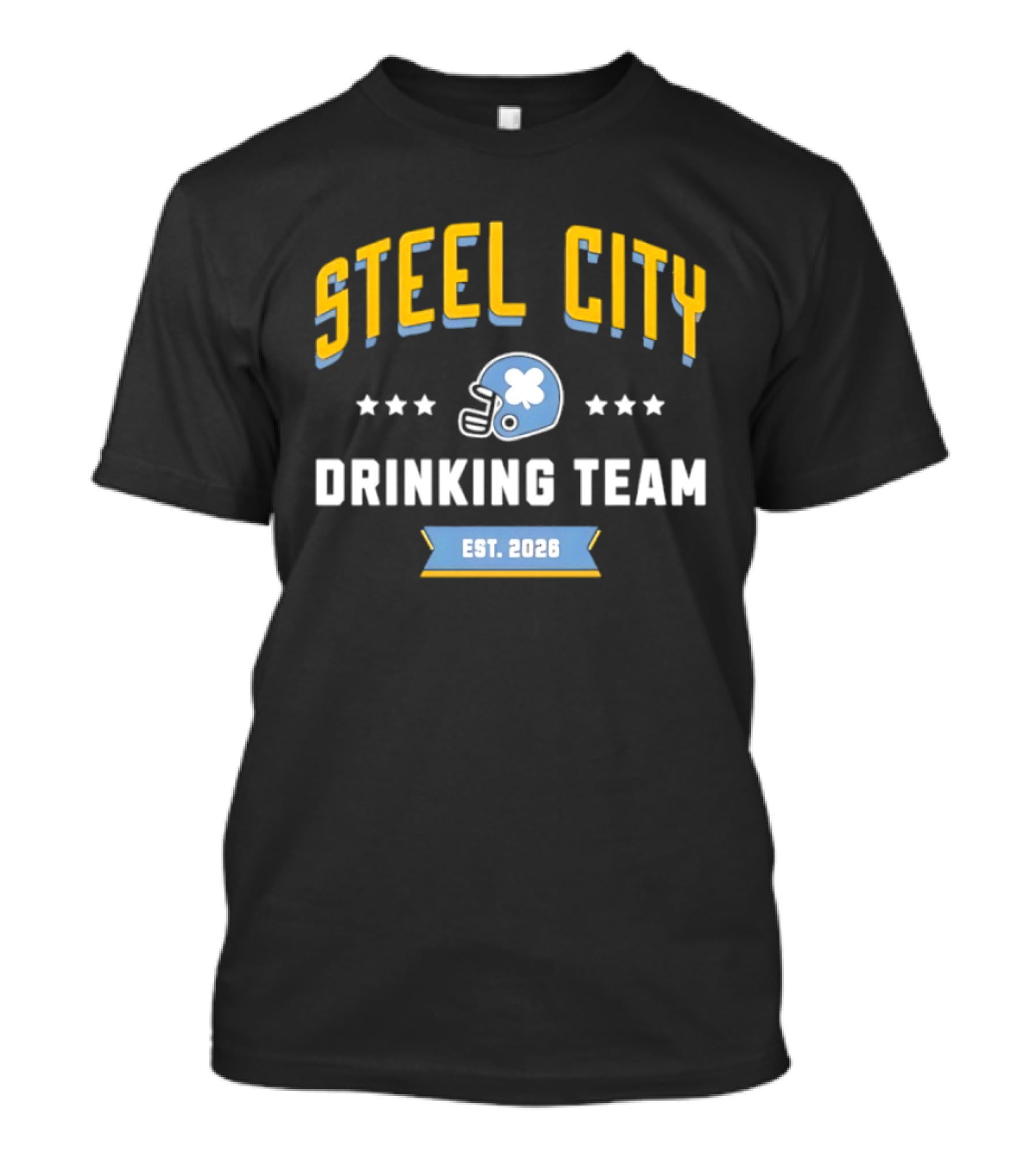 Steel City Drinking Team St. Patrick's Day 2026 Pittsburgh Steelers T-Shirt