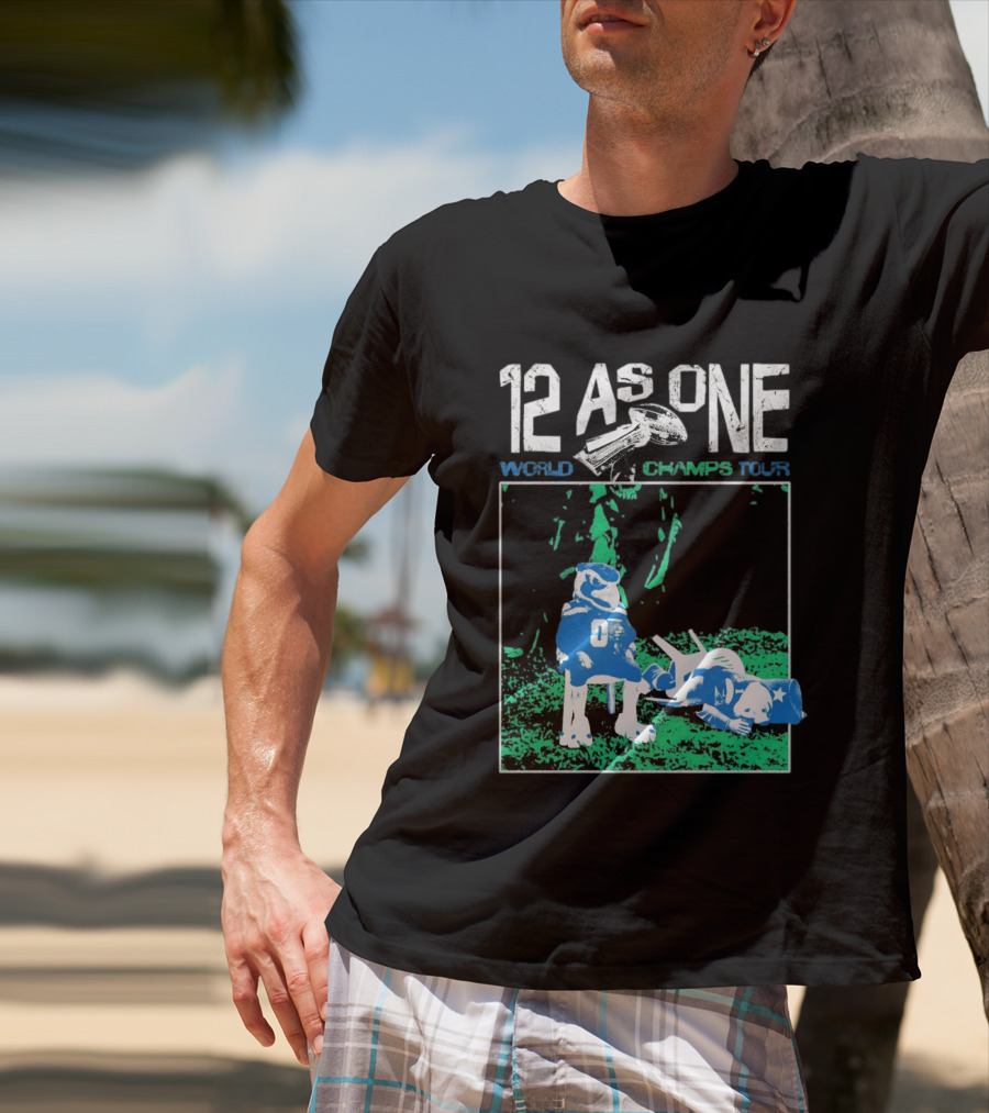 Seattle Seahawks 12 As One World Champs Tour T-Shirt