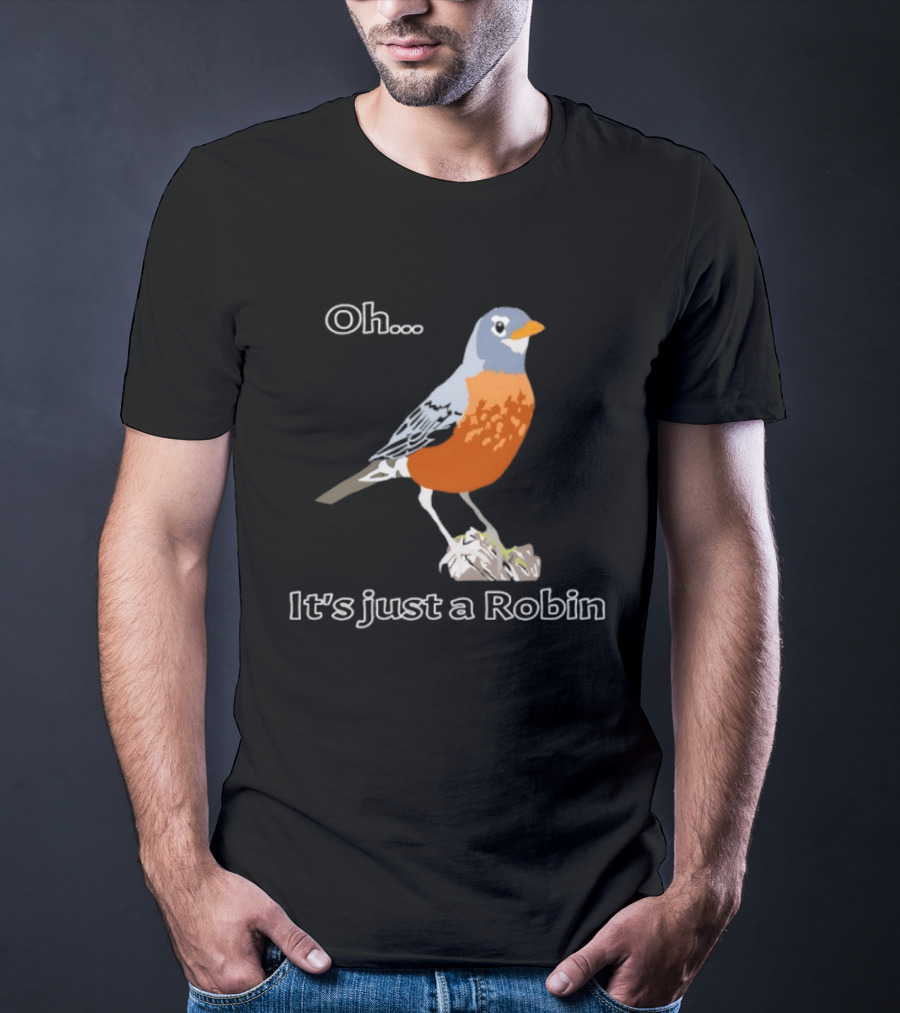 Oh It's Just A Robin Standing On Rock T-Shirt