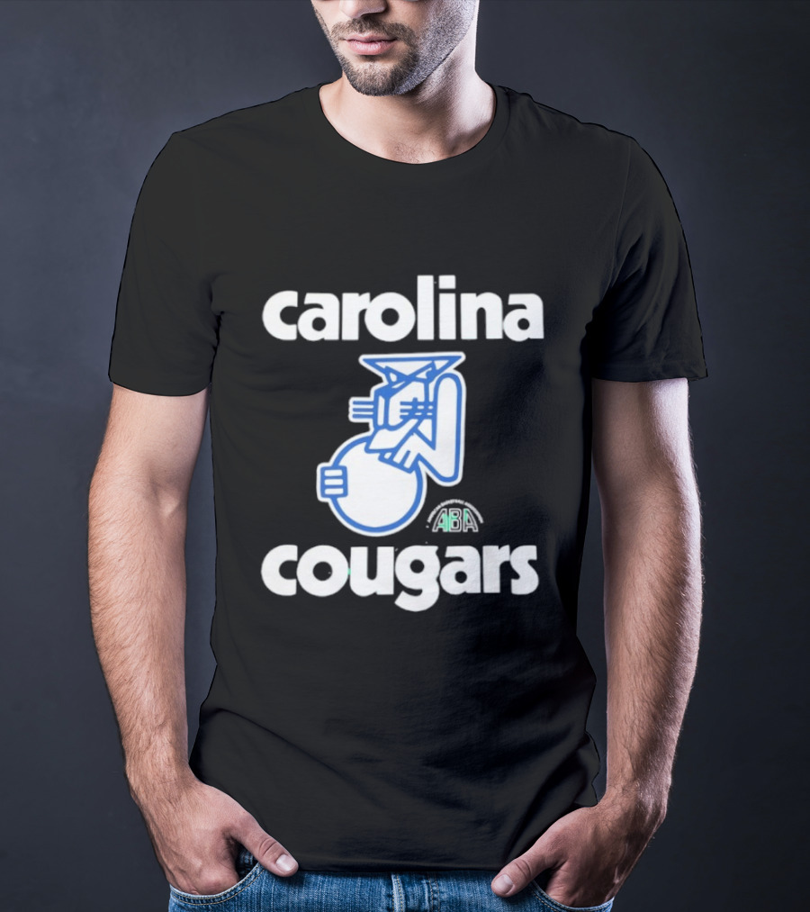 Carolina Cougars ABA Retro Basketball Team T-Shirt