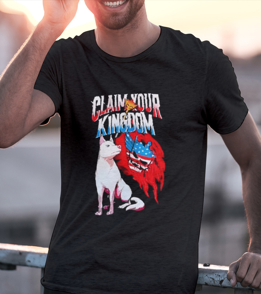 Cody Rhodes Pharaoh Dog Claim Your Kingdom WWE American Flag T-Shirt