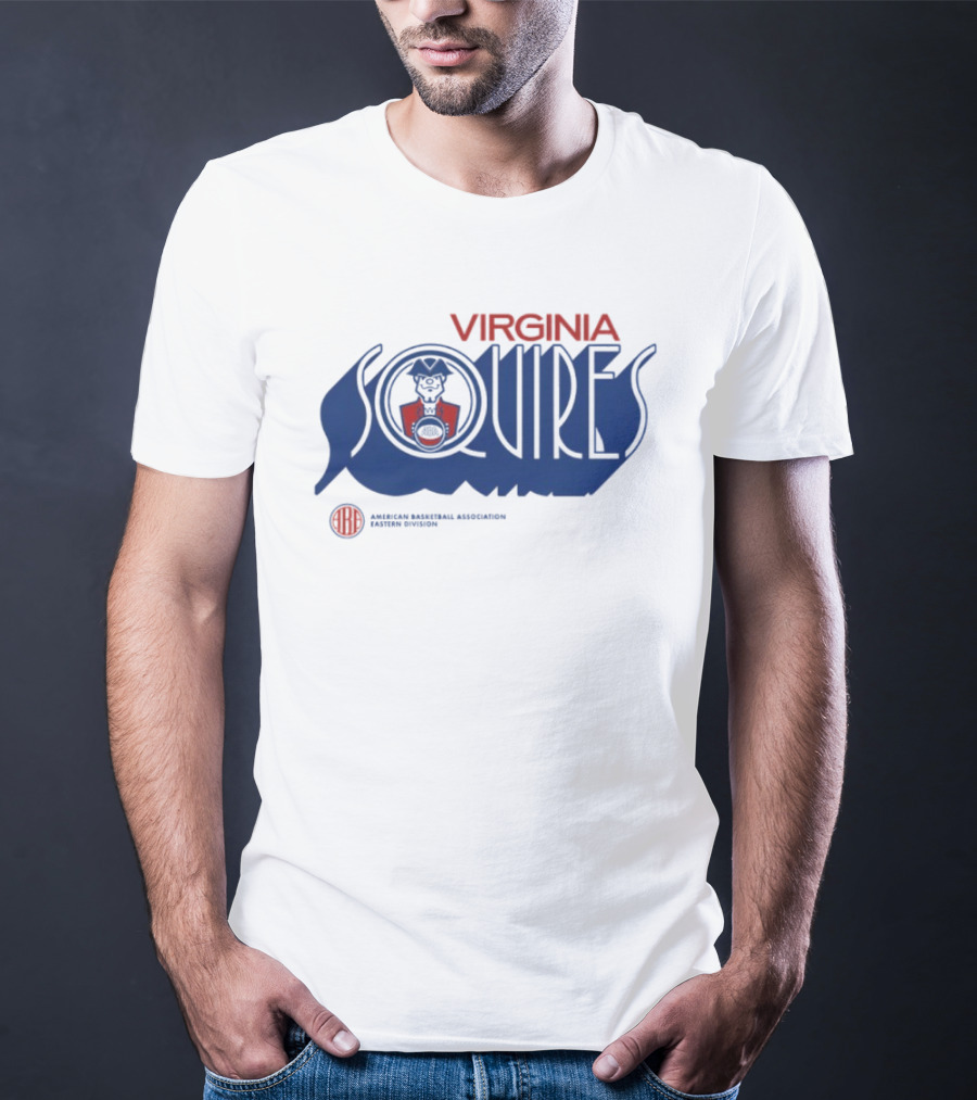 Virginia Squires Retro Wordmark American Basketball Association T-Shirt
