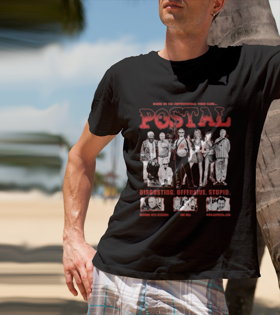 Based On The Controversial Video Game Postal Disgusting Offensive Stupid T-Shirt