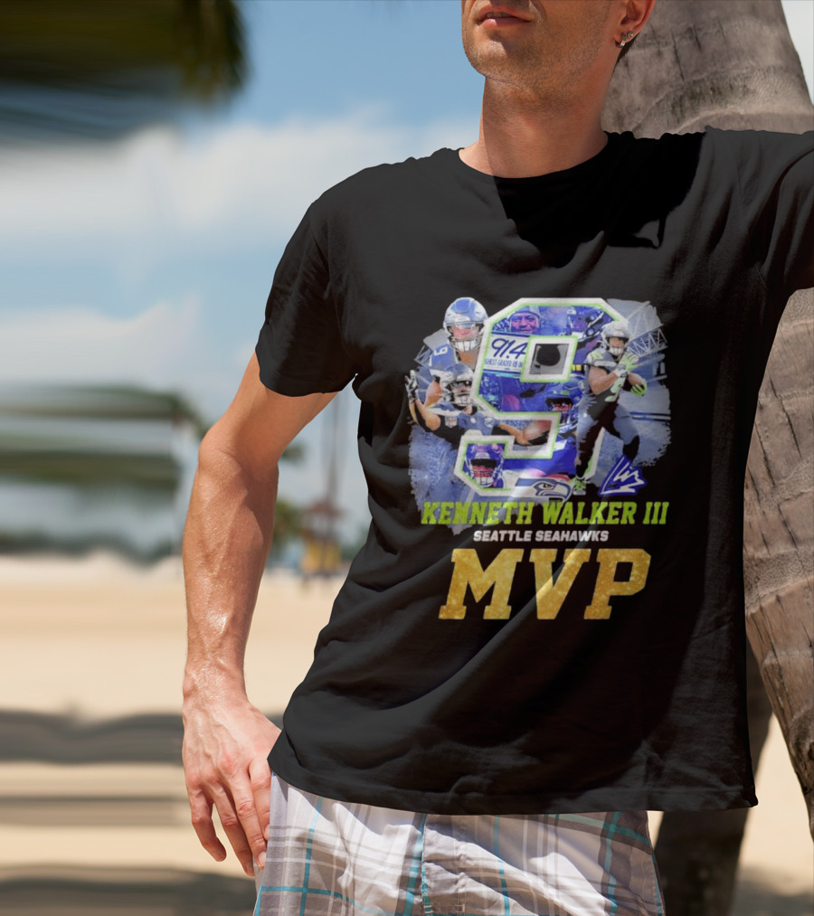 Kenneth Walker III Seattle Seahawks MVP 9 T-Shirt