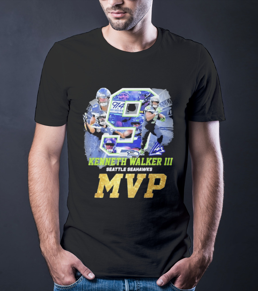 Kenneth Walker III Seattle Seahawks MVP 9 T-Shirt
