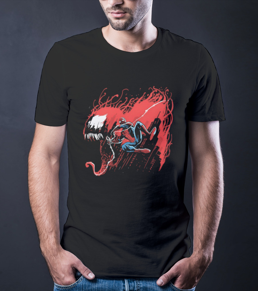 Spider Man Carnage Symbiote Dynamic Battle T-Shirt