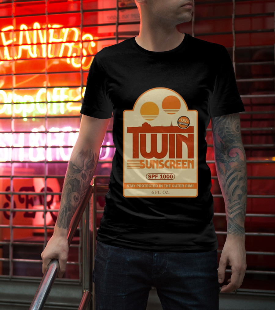 Twin Sunscreen SPF 1000 UV Extreme Stay Protected In The Outer Rim 6 Fl. Oz T-Shirt